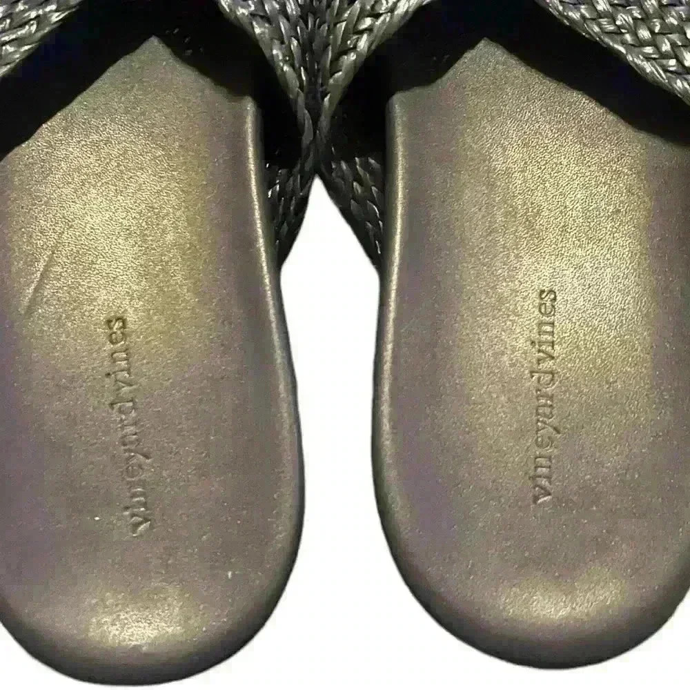 Vineyard Vines  Jute Strap Pool Slide.  Women’s Size 9, NEW WITH TAGS - Picture 2 of 4